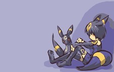 Anime umbreon girls Custom Gaming Mat Desk