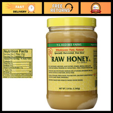 Raw Unfiltered Honey - 3lbs Pure, Natural, Unpasteurized, Kosher Sweetener