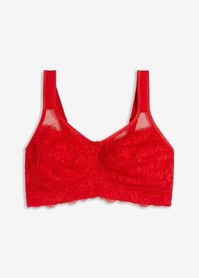 Entlastung-BH ohne Bügel Gr. (100) E Erdbeere Damen-Bra Oberteil Neu*