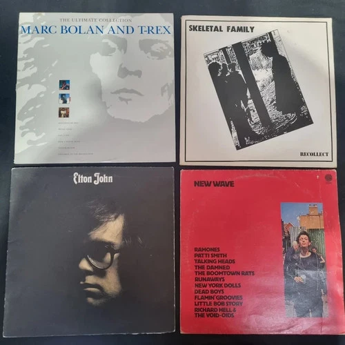 Pop Rock 45 x Vinyl Record LP Job Lot Marc Bolan Elton John Blondie Kate Bush