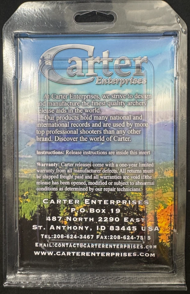 Carter Enterprises Too Simple 24 3 Finger Blue Thumb Release Aid New - Image 2 of 2