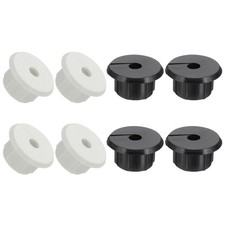 8Pcs Wall Bushing Grommet, Wall Cable Feed Through Bushings, Black/White