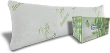 Body Pillow for  - Adjustable Shredded Memory Foam Long Cooling, Hypoallergenic 