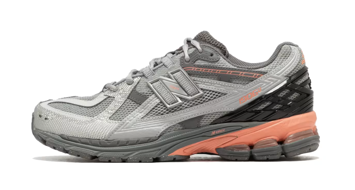 New Balance 1906 Grey BSTN Matter Orange Sneakers Retro U1906NF
