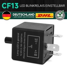 LED Blinkrelais CF13 3Polig Last unabhänig Blinkgeber Einstellbar Für BMW