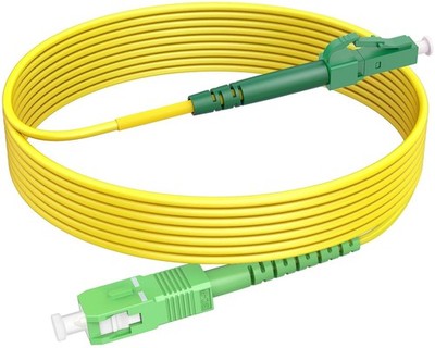 LWL GlasfaserKabel SC/APC auf LC/APC, OS2 Singlemode Patchkabel 9/125μm LSZH,...