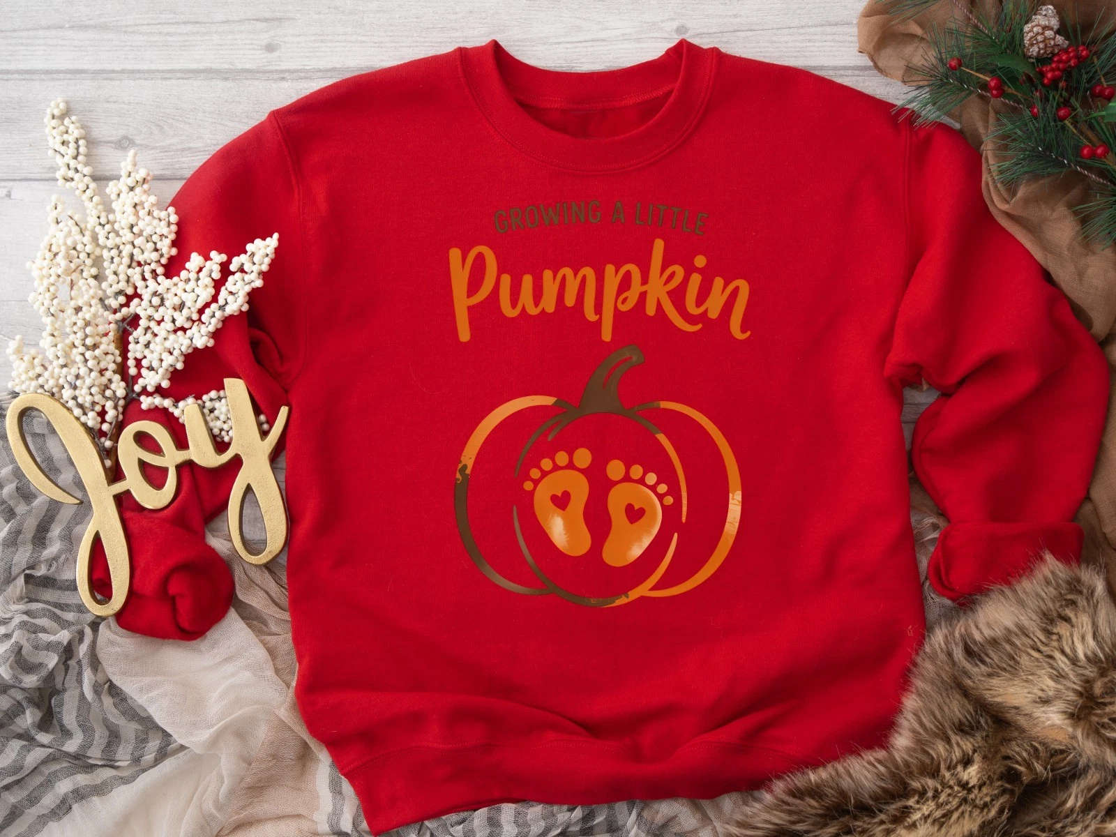 Growing A Little Pumpkin Sweatshirt | Fall Maternity Thanksgiving Gift