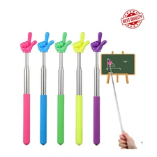 5 Pcs Telescopic Teacher Pointer Extendable Finger Pointer Stick For Classroom R