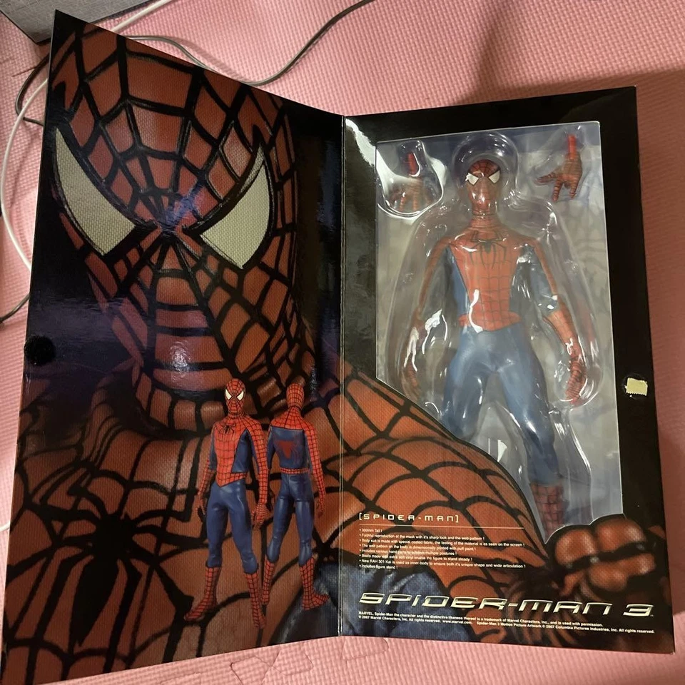 万代真动作英雄蜘蛛侠 3 人偶 30 厘米日本固定手 — 第 2/4 张图片