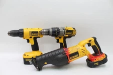 Dewalt 18 Volt XRP 3 Tool Combo Kit w/ Drill/Driver (x2) and Reciprocating Saw