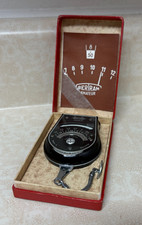 Vintage Bertram Amateur Camera Exposure Light Meter With Chain, Box, User Manual