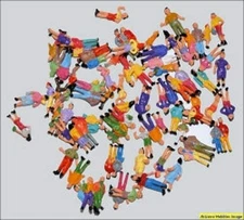 HO Scale Figures Standing painted package of 100