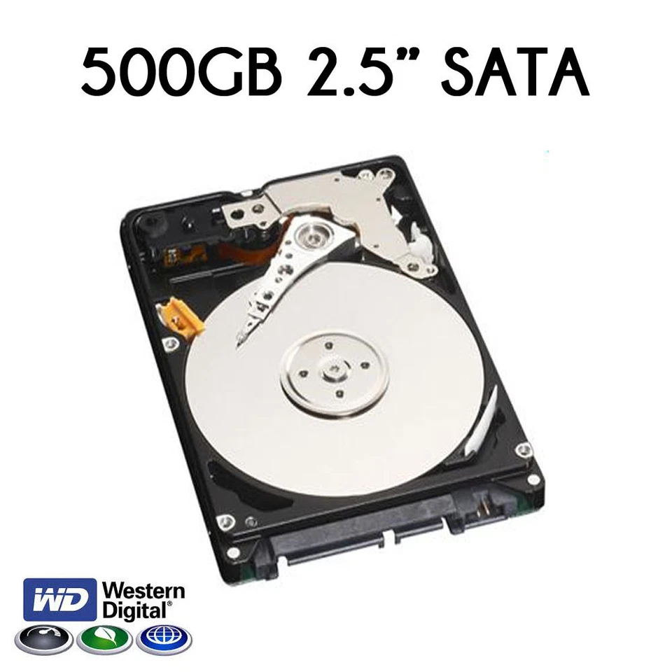 500GB 2.5" SATA Western Digital Hard Disk Drive PS3 PS4 PC XBOX 7mm