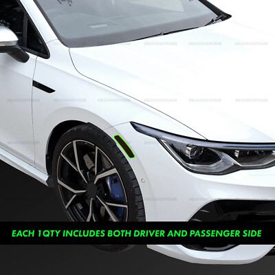 For 2022-2026 VW Golf GTI R Front Side Marker Decal Smoke Tint
