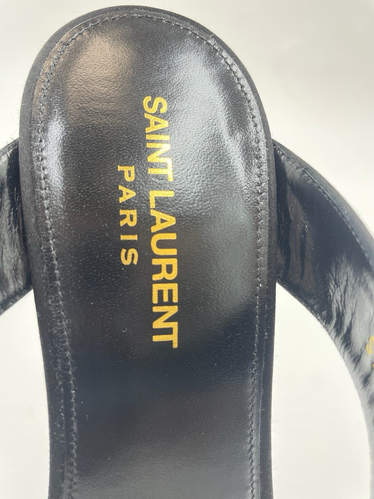 Scarpe Saint Laurent YSL nuove Martha sandalo a punta taglia 39 nero