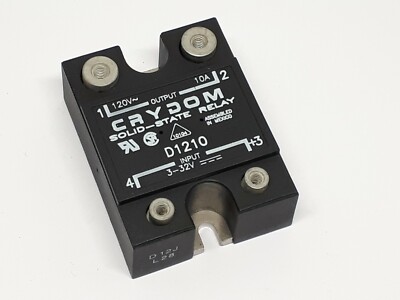 Crydom Solid State Relay D1210 Input 3 - 32VDC Output 120VAC 10A