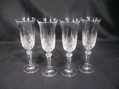  Bohemia Crystal-Crystalex Marquis Champagne Flutes Set of 4