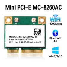 802.11AC 2.4G/5Ghz Dual Band Wireless-AC 8260 Mini PCI-E WiFi Card Bluetooth 4.2