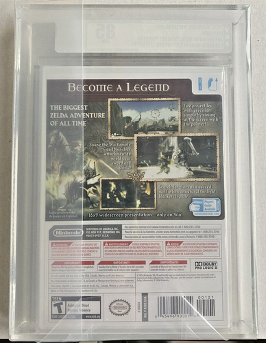 The Legend of Zelda: Twilight Princess (Nintendo Wii, 2006, VGA 85, NM+) - Picture 2 of 2