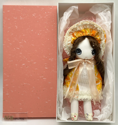 Handmade Japan Plush Cotton Bunka Doll Japanese Retro Style Brown