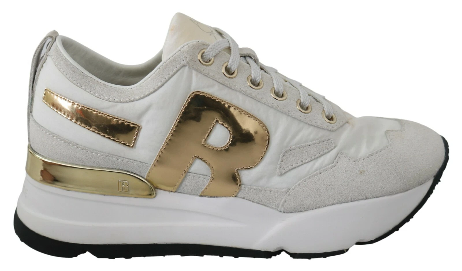 RUCOLINE Shoes White Dream Giulia Gold Logo Sneakers EU37 / US6.5
Opens in a new window or tab
