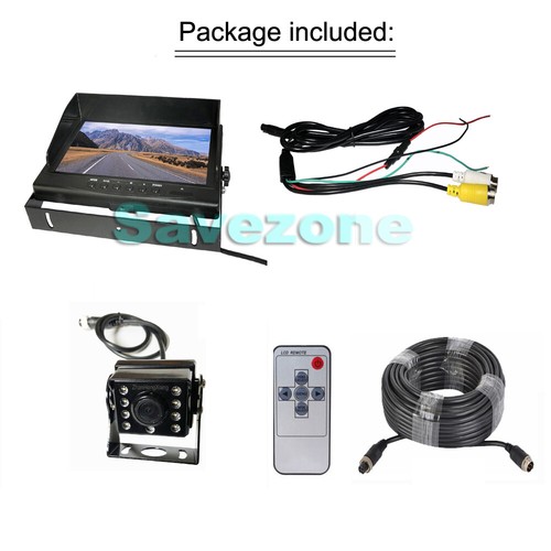 9" IPS HD DVR Rear View Monitor + AHD 1080P 8LED IR Reversing Camera Kit 15m - Picture 12 of 12