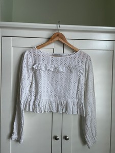 blouse broderie anglaise zara