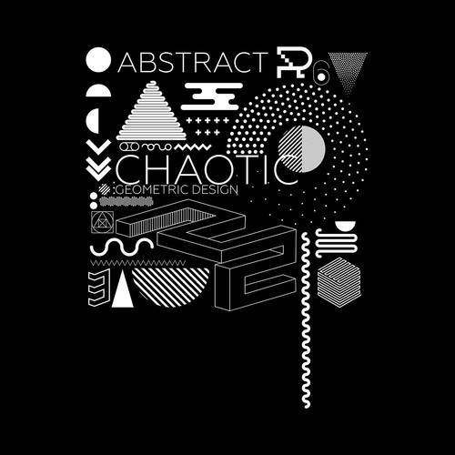 Abstract Art Modern Novelty Geometric Composition Graphic Tee Gift Male Kids - Picture 8 of 28
