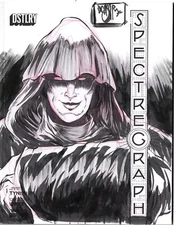 Spectregraph #1 (2024) Dstlry Comic Magazine Sketch Cover Variant W Original Art