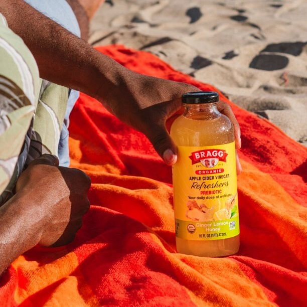 Bragg Organic Apple Cider Vinegar Refreshers, Ginger Lemon Honey, 16 fl