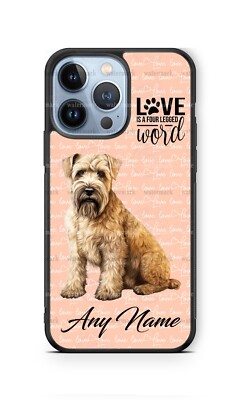 Personalized Soft Coated Wheaten Terrier Dog Face Phone Case Cover fits iPhone