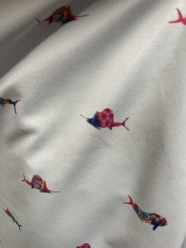 Scales Trippy Fish Polo Shirt Men's XL Sword Fish Golf Short Sleeve Stretch Pink - Picture 13 of 13