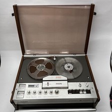 Philips N-407/00 4-Track Stereo Tape-Recorder Reel-to-Reel Magn tophone Untested