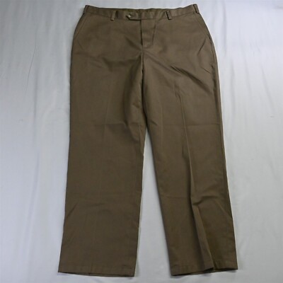 Jos A Bank 40 x 31 Brown Traveler Tailored Fit Dress Pants