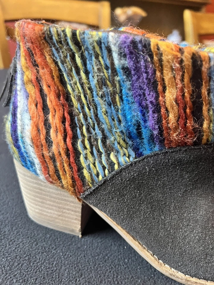 Botines Toms Leila Gamuza/Hilo Para Mujer Talla 7 Boho Nativo Multicolor Foto 3 de 4