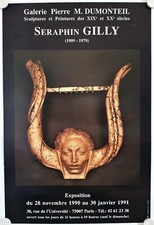 Poster SERAPHIN GILLY 1990 Exhibition Galerie Dumonteil - Paris