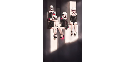 Anime zhanjian shaonu leotard dress heels Playmat Gaming Mat Desk