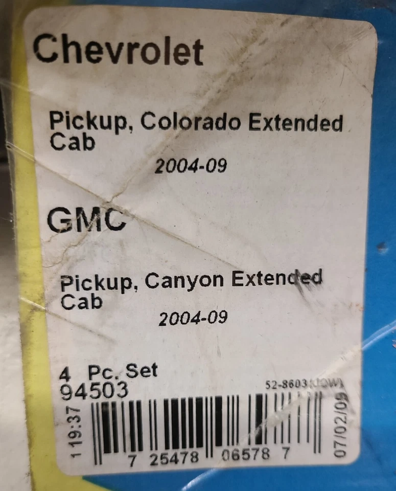 Deflector Ventvisor AVS 94503 4 piezas. Se adapta a 04-09 Canyon Colorado cabina extendida Foto 2 de 2