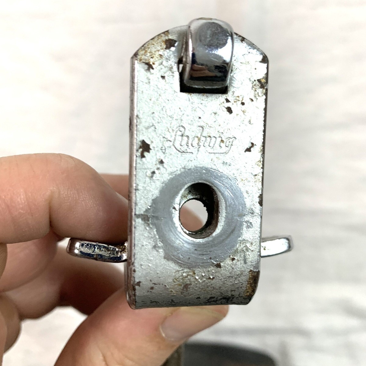Ludwig&Ludwig Cowbell Holder ・2 Cowbells Ludwig Vintage Parts Dual Cowbell Holder for Tom / Snare