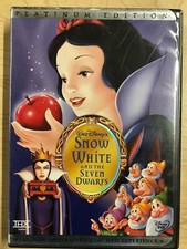 Snow White and the Seven Dwarfs DVD, Disney, 1937, Platinum Edition - STK