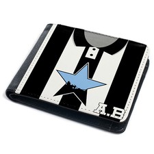 Image of Personalised Newcastle Wallet Football Bi Fold Coin Card Retro Dad Gift VSW54