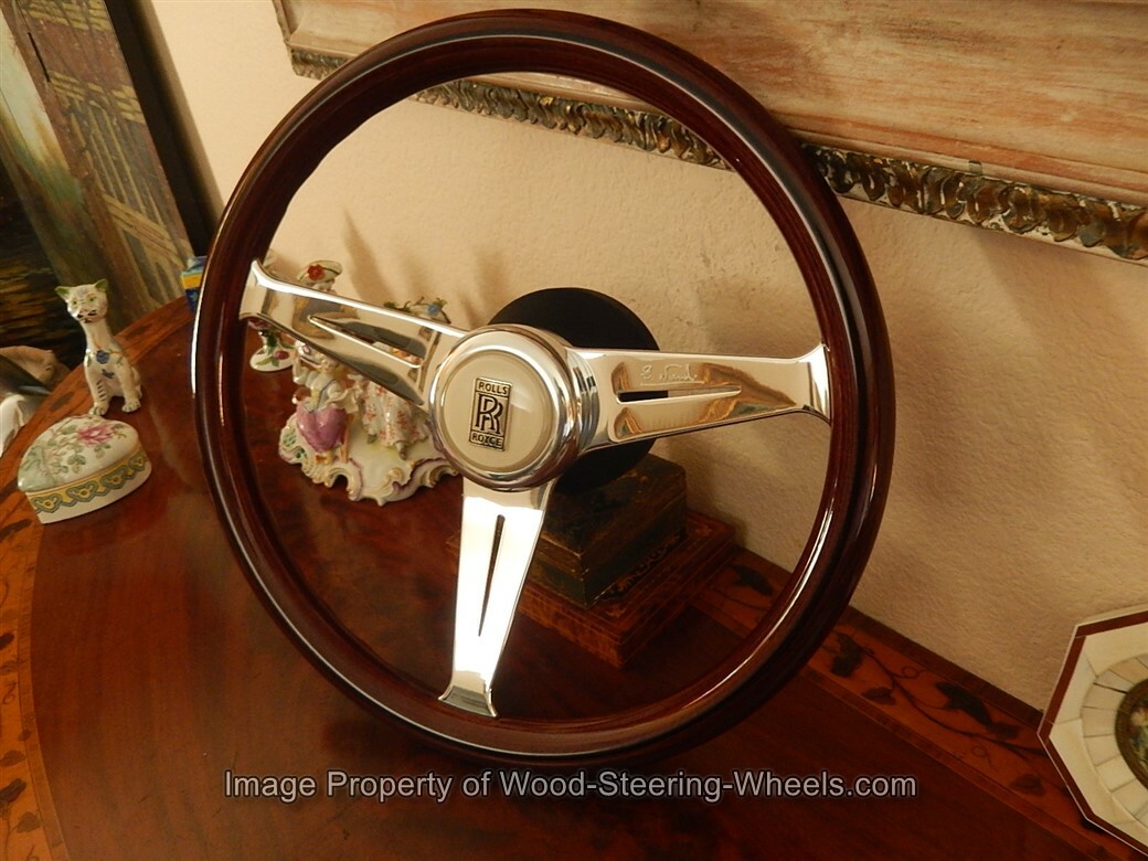 Rolls Royce Silver Shadow II Wood Steering Wheel THICKER RIM  NARDI ITALIA   NEW