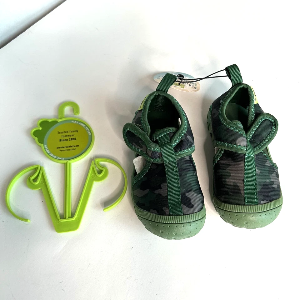 Sandalias Western Chief unisex para niños pequeños bañistas neopreno deportivas camufladas talla 7 NUEVAS Foto 4 de 4