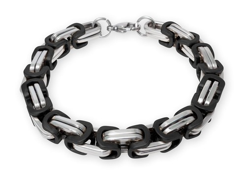 Byzantine Chain Curb-Chain Bracelet Necklace Stainless Steel 6 mm Women Men - Picture 16 of 24
