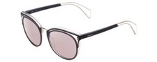 Police SPL642 Unisex Cateye Full Rim Designer Sunglasses Matte Crystal/Grey 52mm