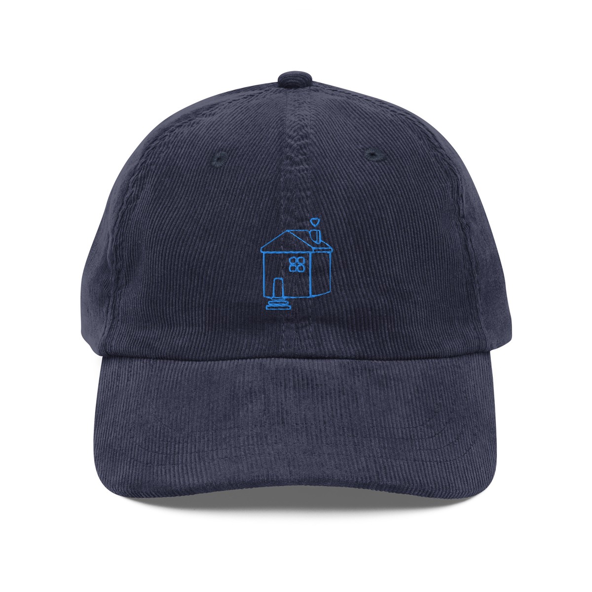 Celine Blue Corduroy Cap with Gold Buckle Celine Hats | The RealReal main image 2