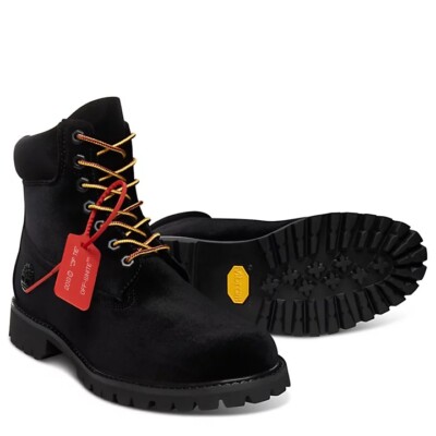 Off White x Timberland Velvet Boots NEW Sneakers Shoes | eBay