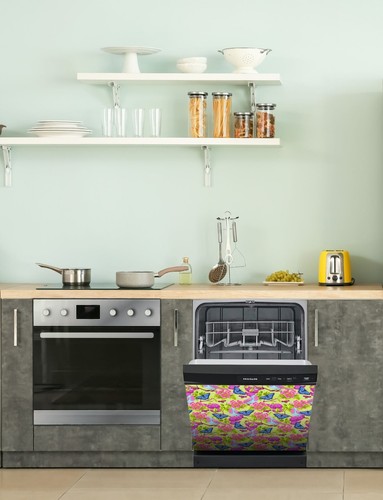 Dishwasher Magnet Cover - Reusable Magnetic Tiles Decal - Pack of 4 Tiles - V041 - Picture 7 of 8