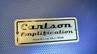 Custom Amp Amplifier Guitar Case Headstock Name Face Plate Tag Engraved Aluminum