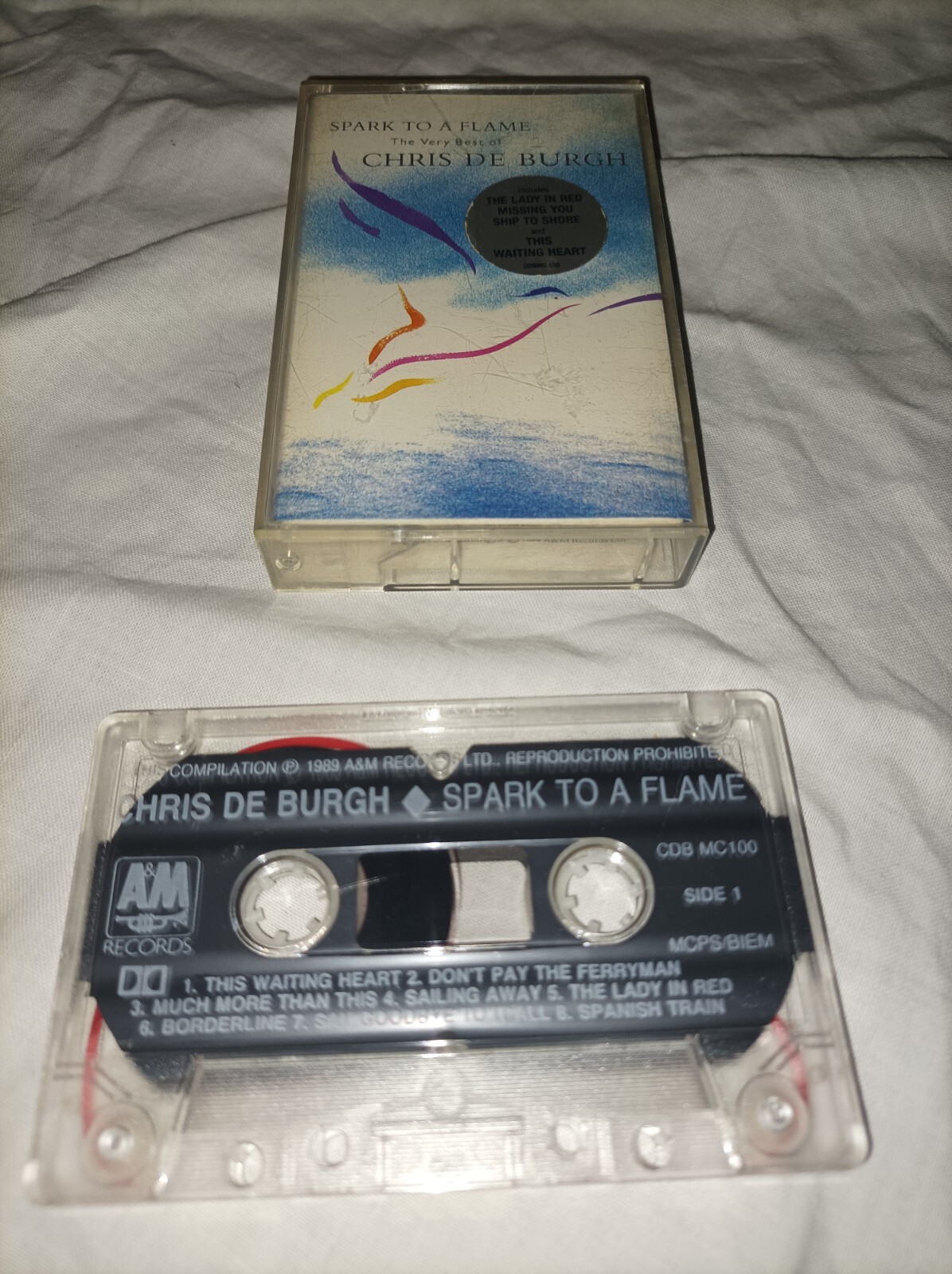 Chris De Burgh Spark To A Flame Cassette TESTED